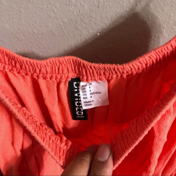 S|O|L|D❌Orange/coral tube dress size medium - Picture 4 of 5